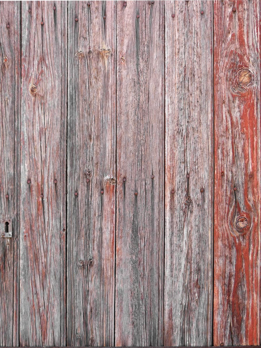 door, old wood, slats, red, texture, background, textured, wood - material, HD wallpaper