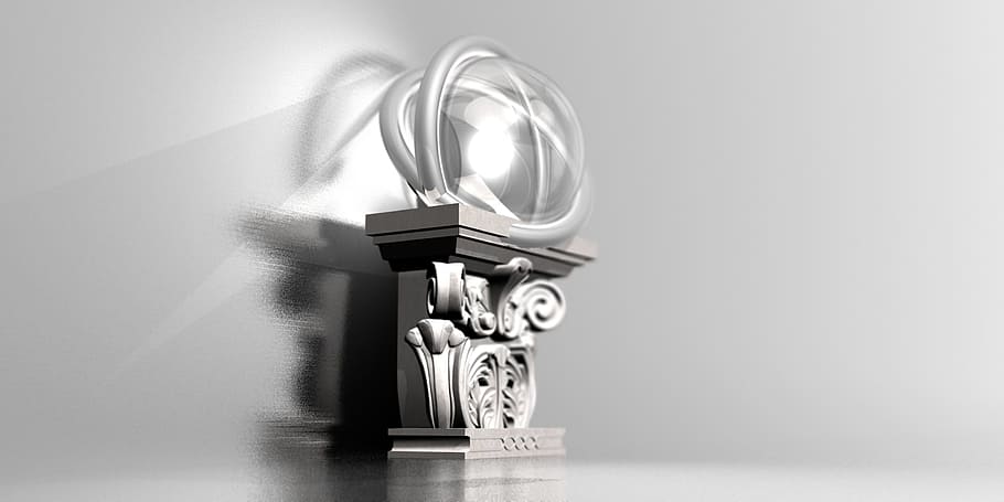 column, light, architecture, the rays, studio shot, indoors HD wallpaper