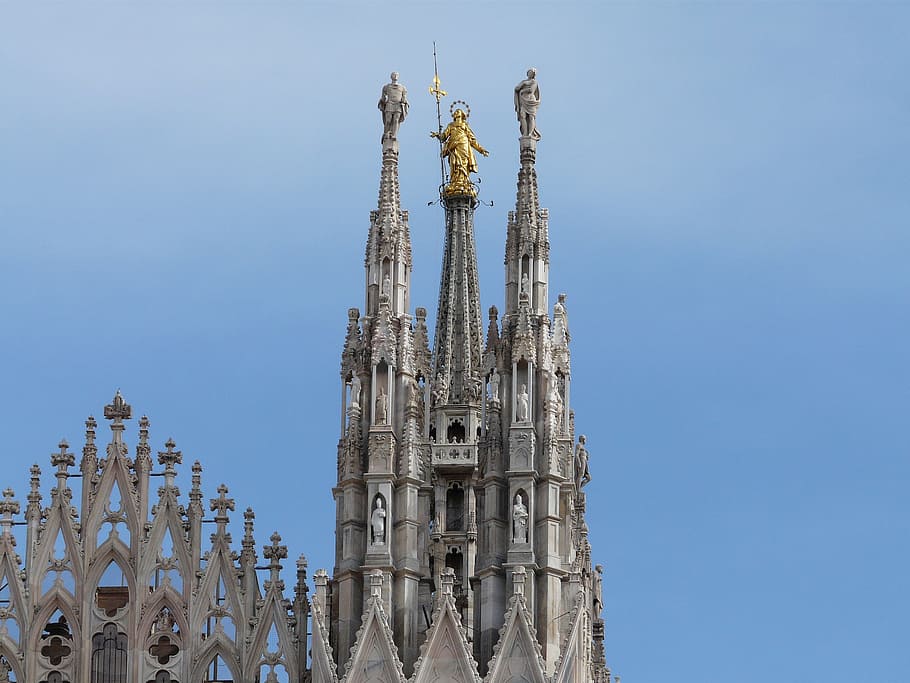 Sagrada De Familia, Spain, cathedral, milan, architecture, sky HD wallpaper