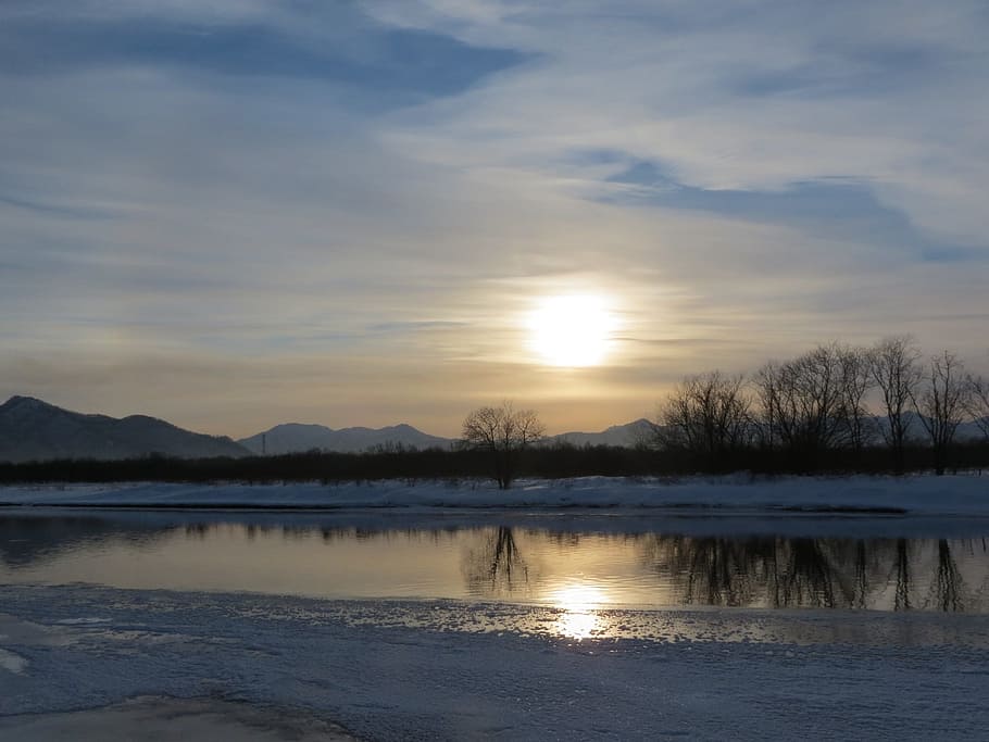 river, back on track, bend, water, for, turn the river, evening HD wallpaper