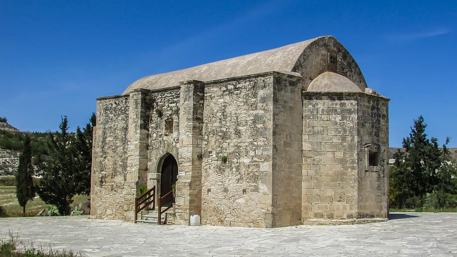 Cyprus, Avdellero, Chapel, archangel michael, old, architecture, HD wallpaper
