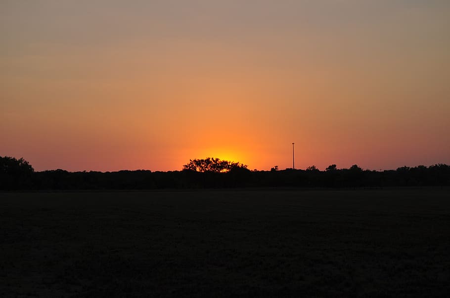 texas, sunset, sky, landscape, nature, outside, countryside HD wallpaper