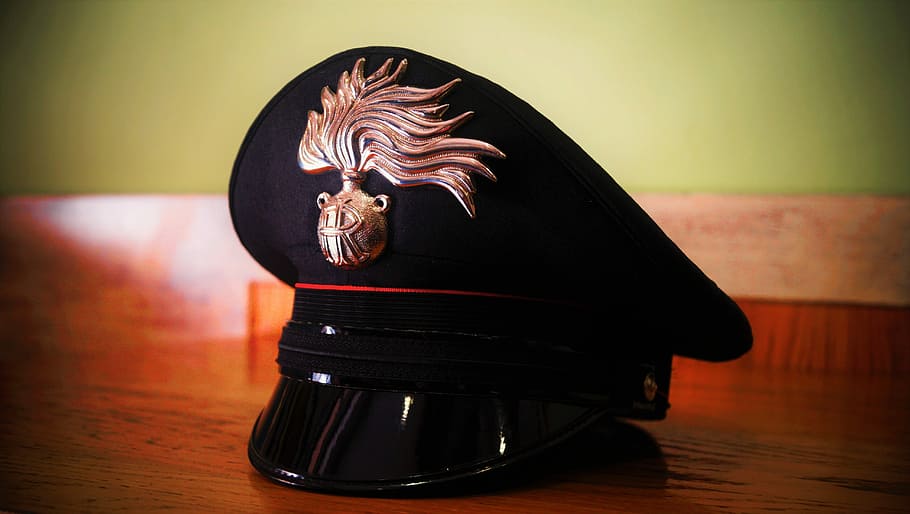 Flame, Italian Army, Army, Police, Hat, police hat, carabinieri, HD wallpaper