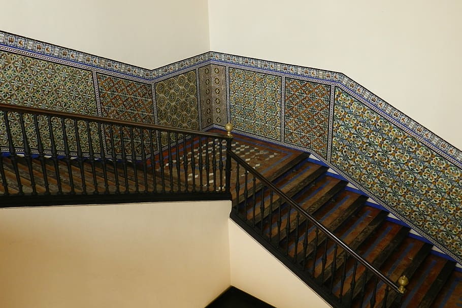 trap, ceramics, tiles, architecture, built structure, steps and staircases HD wallpaper