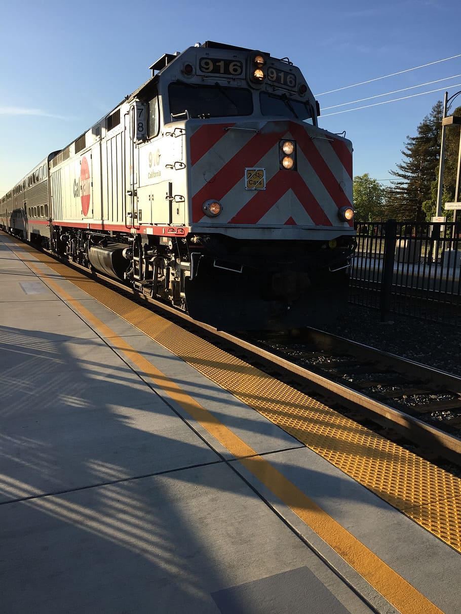 caltrain, sunnyvale, silicon valley, rail transportation, railroad track HD wallpaper