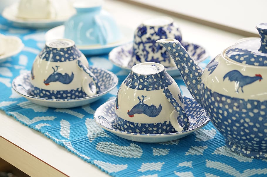 Die, Cup, Tea, die cup, dee party, tablecloth, indoors, no people HD wallpaper