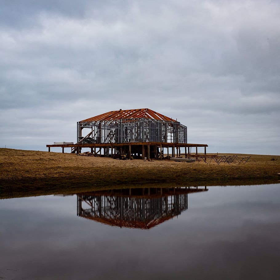 house, construcation, structure, sky, architecture, built structure HD wallpaper
