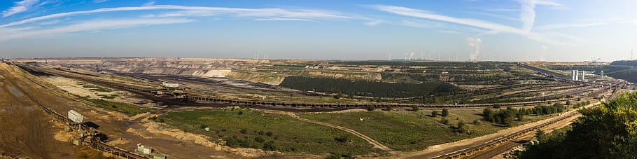 Brown Coal Mining, Brown Coal, open pit mining, carbon, bucket wheel excavators HD wallpaper