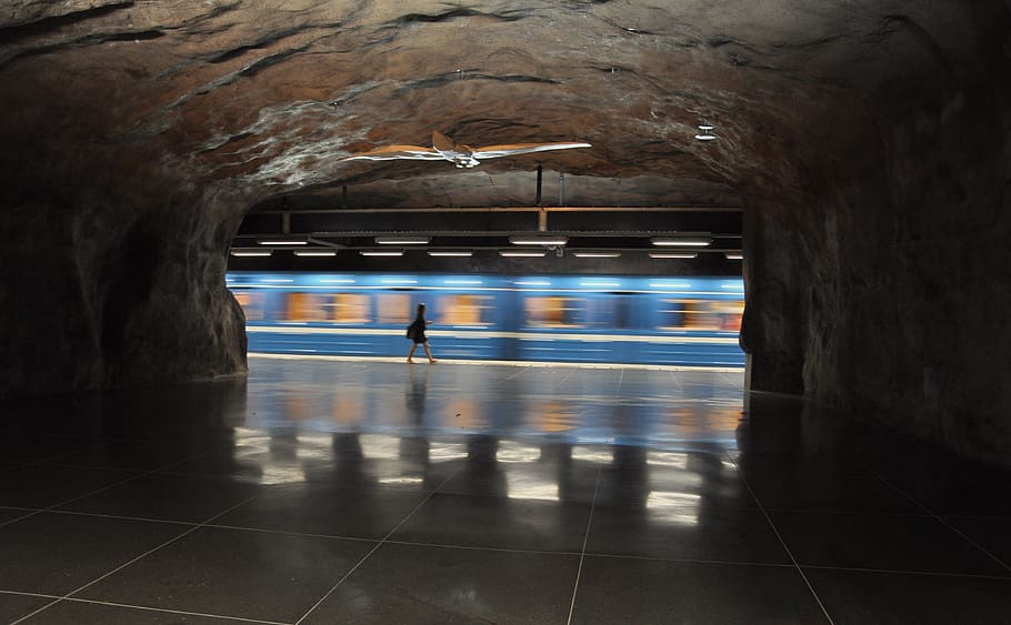 subway, station, train, transportation, underground, motion HD wallpaper