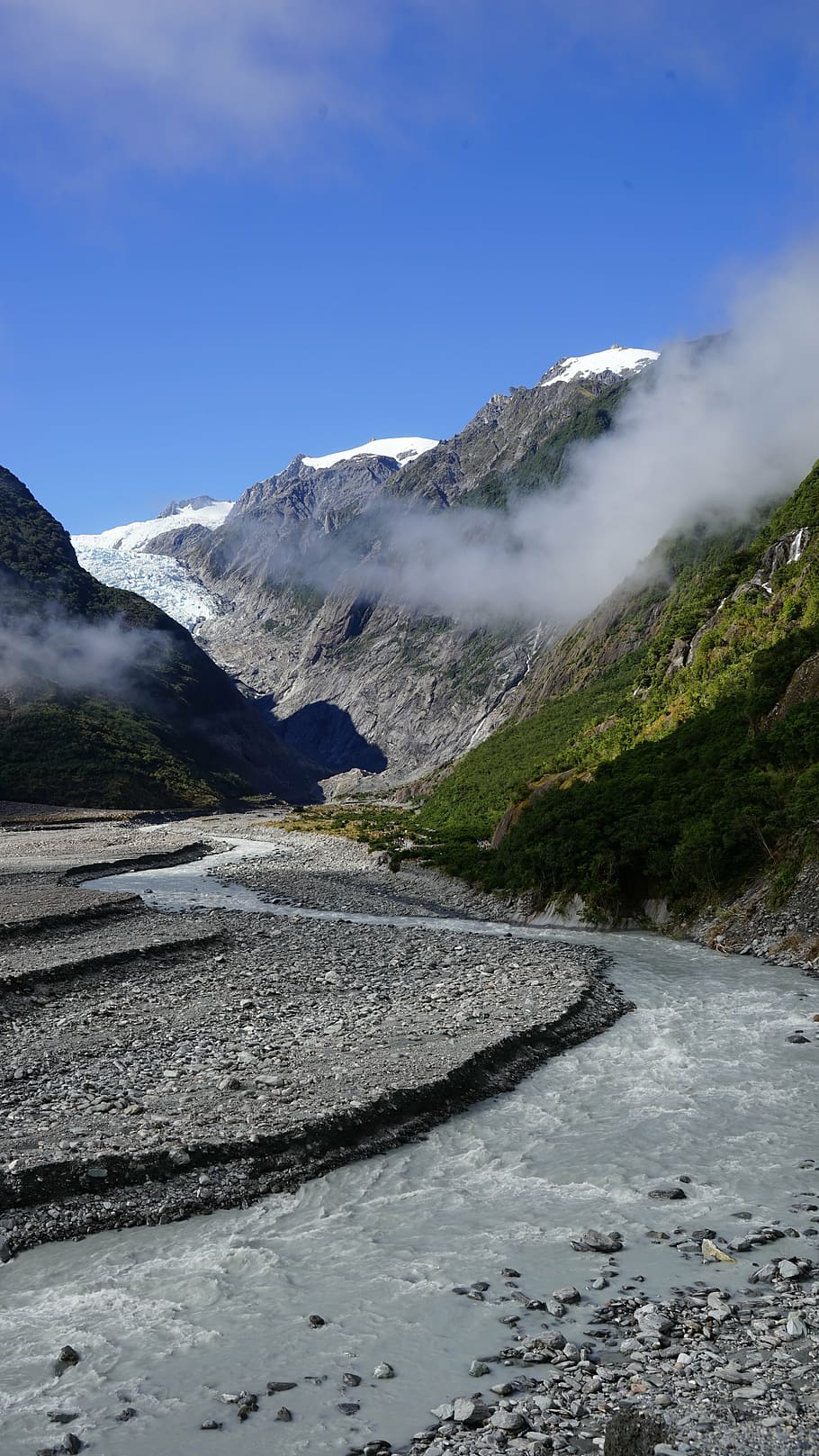 franzjosef glacier, new zealand, south island, rock, southern alps, HD wallpaper