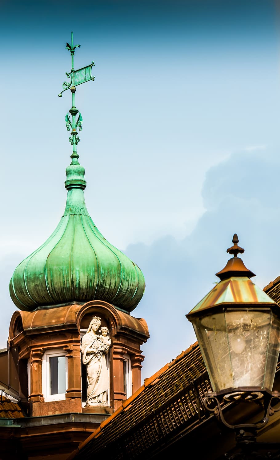 architecture, dome, building, germany, places of interest, ettlingen HD wallpaper