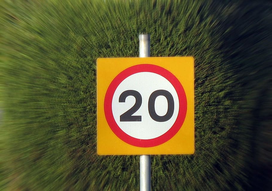 drive, twenty, speed, limit, limitation, regulation, road, roadside HD wallpaper