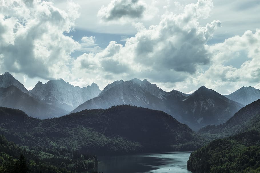 germany, neuschwanstein, scenery, munich, mountain, scenics - nature HD wallpaper