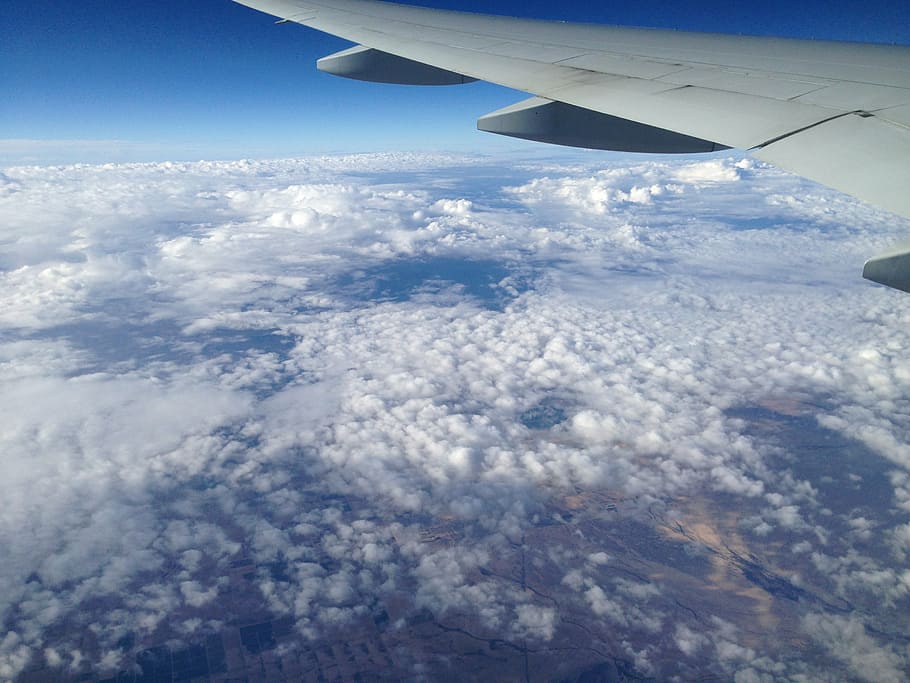 flight, sky, atmosphere, plane, above the clouds, vision, earth HD wallpaper