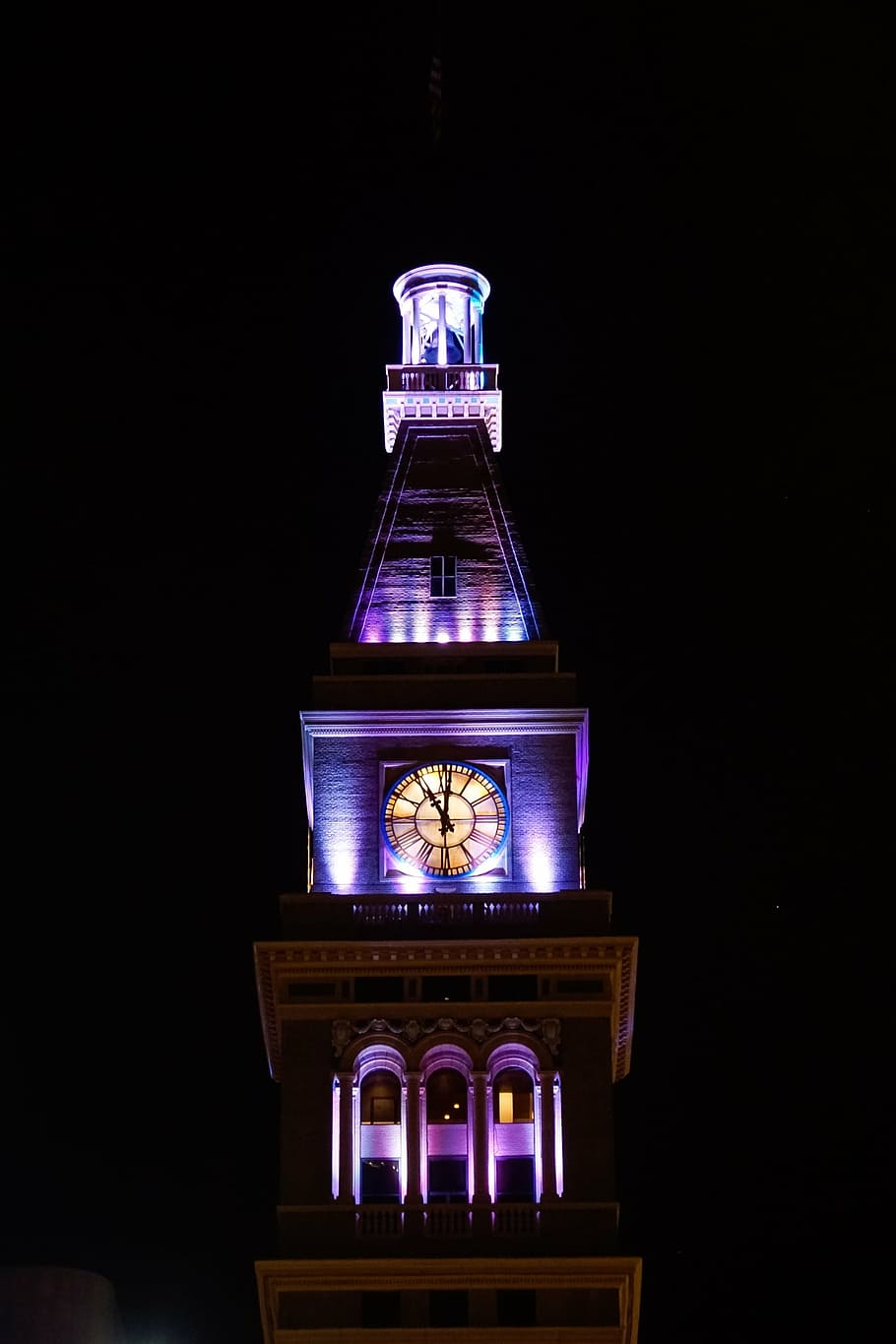 usa, denver, clock tower, colorado, america, city, urban, cityscape HD wallpaper