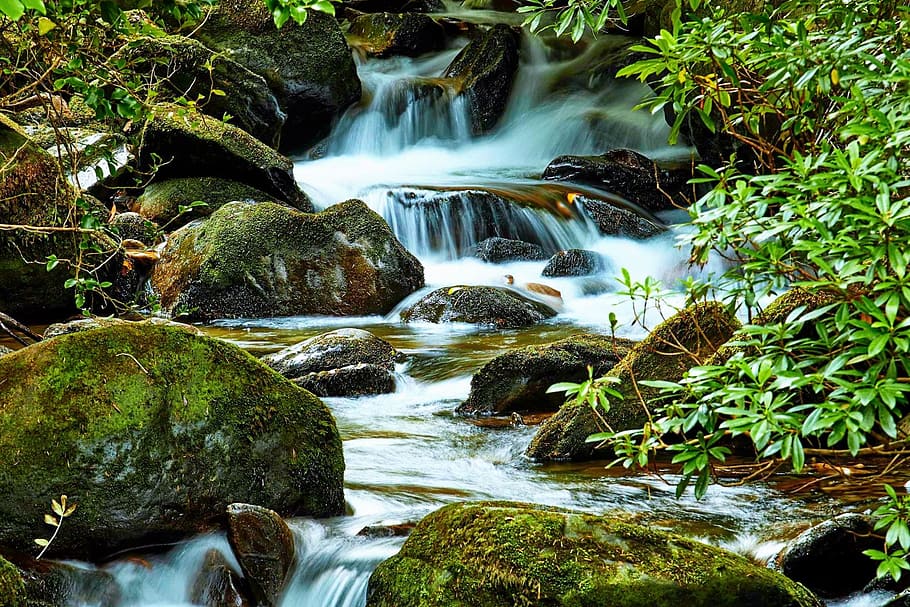 water, nature, killarney, rock, flowing water, rock - object, HD wallpaper