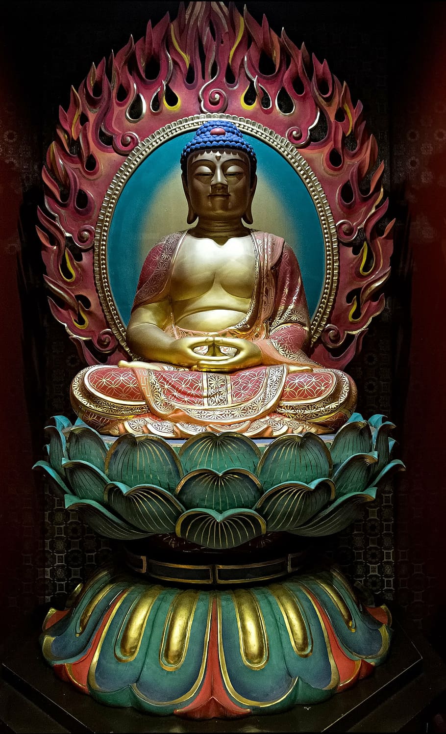 Gautama Buddha statue, worship, figure, buddhism, buddhist, religious, HD wallpaper
