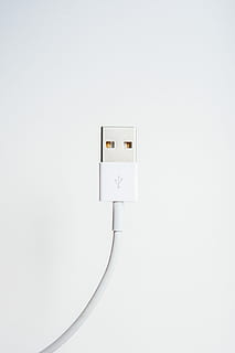 white sync cable, white USB cable, lightning cable, wire, technology HD wallpaper