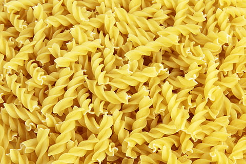 yellow pasta lot, background, diet, dinner, dry, eat, food HD wallpaper