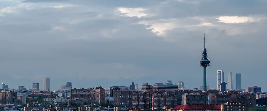CN Tower, Canada, skyline, madrid, skyscraper, architecture HD wallpaper