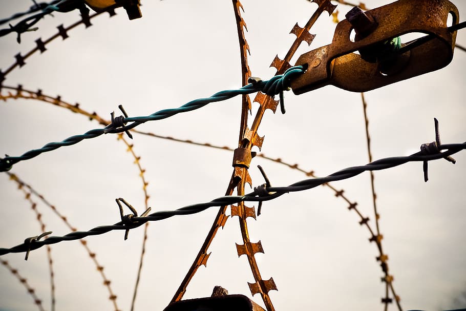 Barbed Wire, Secure, natodraht, razor wire, tape barbed wire, HD wallpaper