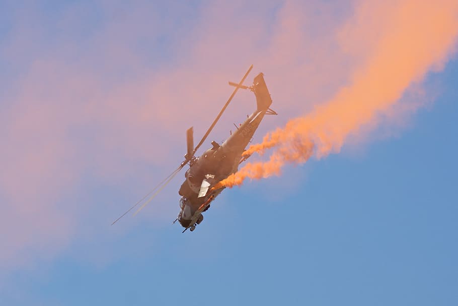 helicopter, aircraft, airshow, sky, heaven, flight, airport HD wallpaper