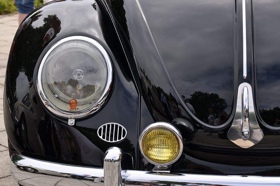 vw, vw beetle, oldtimer, auto, partial view of vw beetle, transportation HD wallpaper