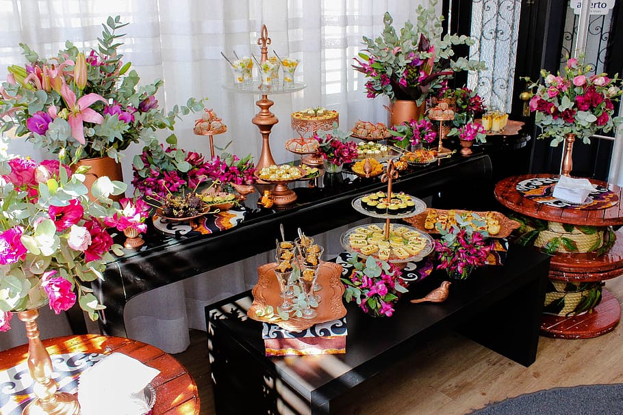 Party, Buffet, Candy, Event, Decoration, retail, indoors, table HD wallpaper