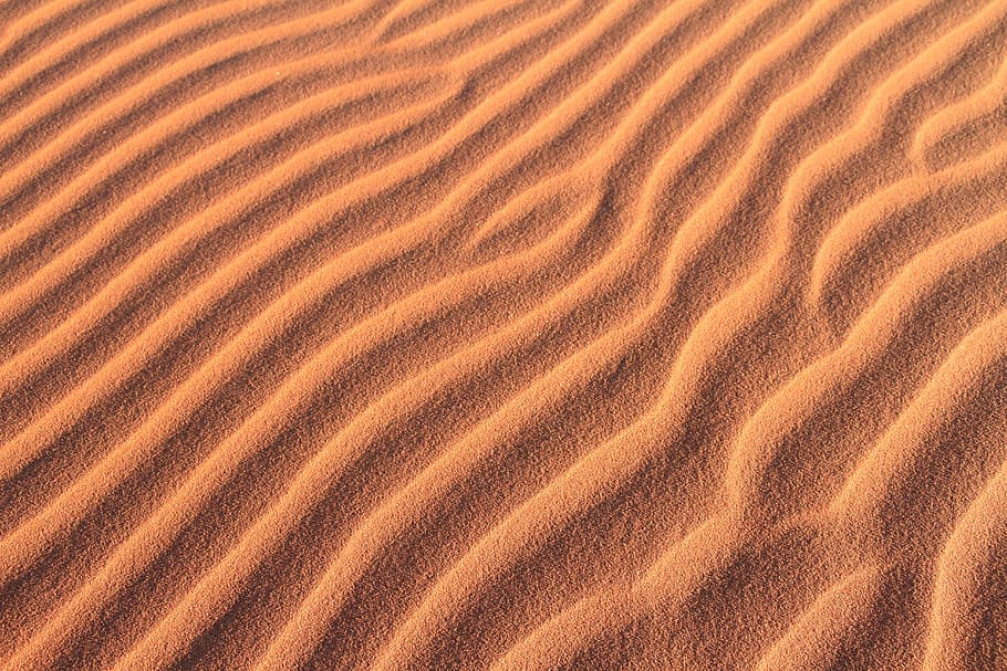 high angled photography of desert, elements, sand, wind, backgrounds HD wallpaper