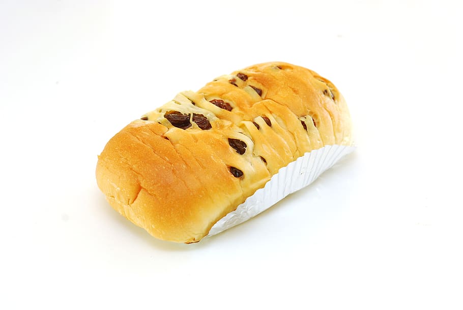 bakery, sweets, bread, meal, food, raisins, loaf, food and drink HD wallpaper