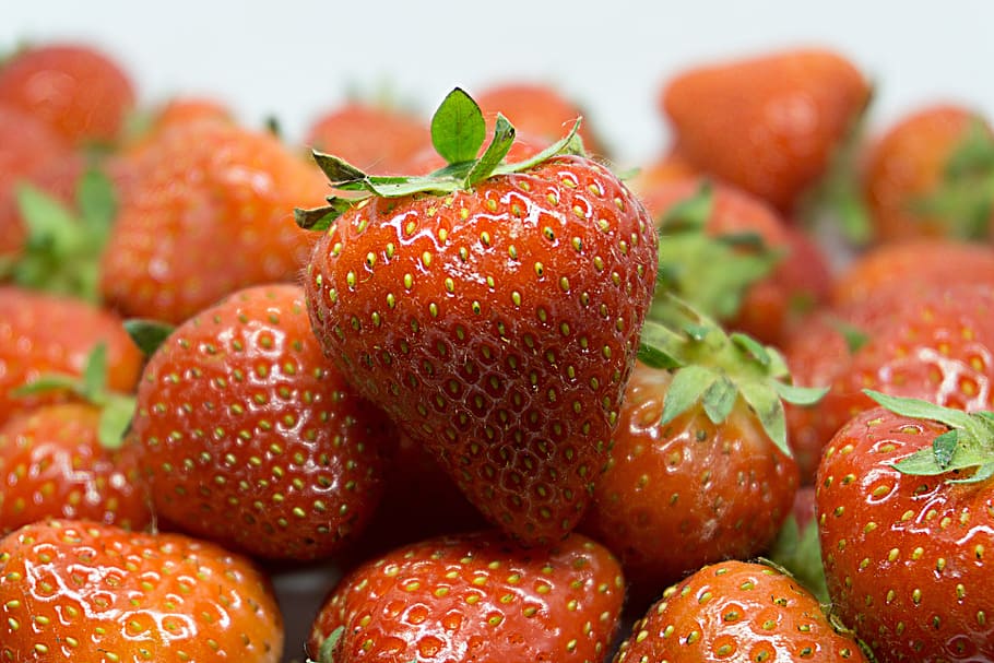 Strawberry, Fruit, Close, red, fruits, sweet, delicious, eat HD wallpaper