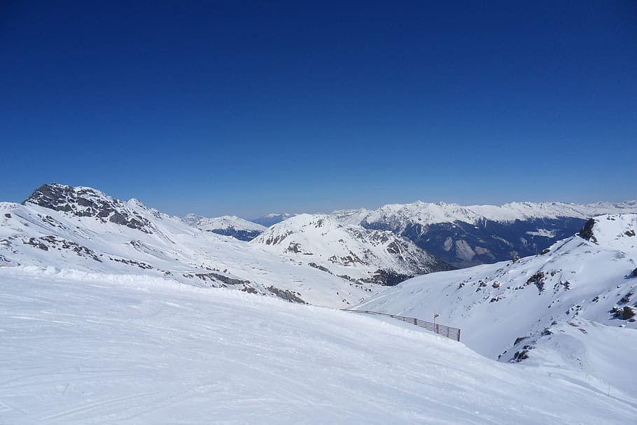 Hd Wallpaper Ski Run Winter Snow Landscape Mountains Alpine