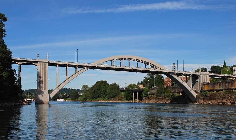 Bridge, River, Water, connection, bridge - man made structure HD wallpaper