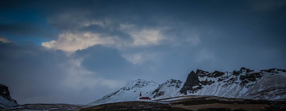 Icing Mountain, clouds, cold, landscape, nature, panoramic, sky HD wallpaper