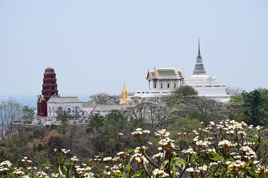 pagoda, measure, attractions thailand, architecture, sakon nakhon, HD wallpaper