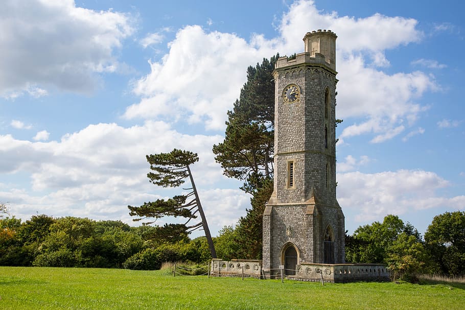 tower, landscape, architecture, building, landmark, nature HD wallpaper