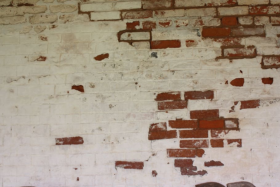 Brick, Wall, Painted, Background, backdrop, textured, pattern HD wallpaper