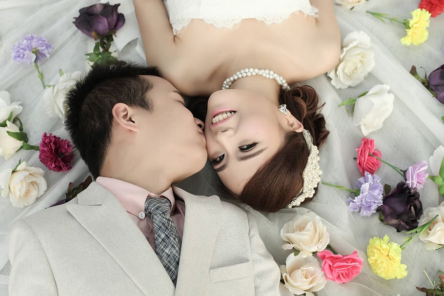 Marry, Wedding, Sample, Dress, Studio, bride, women, love, bridegroom HD wallpaper