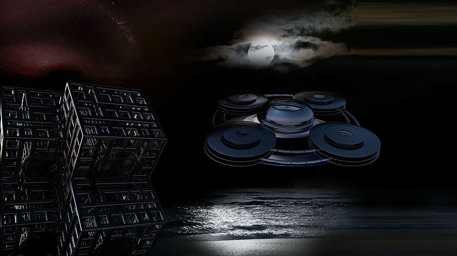 Composing, 3D, Fantasy, Landscape, Mood, space, rendering, strange worlds HD wallpaper