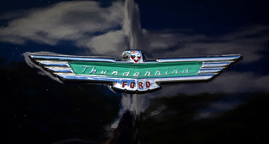 brand, thunderbird, ford, symbol, characters, feature, label HD wallpaper
