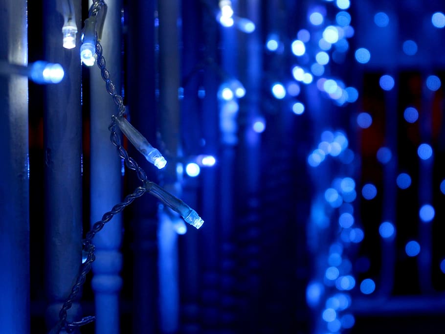 Outdoors, Light, Blue, Blue Light, glitter, lighting, exterior illumination HD wallpaper
