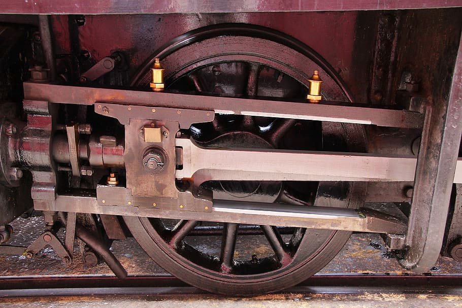 train wheel, railway, transport, transportation, locomotive, HD wallpaper