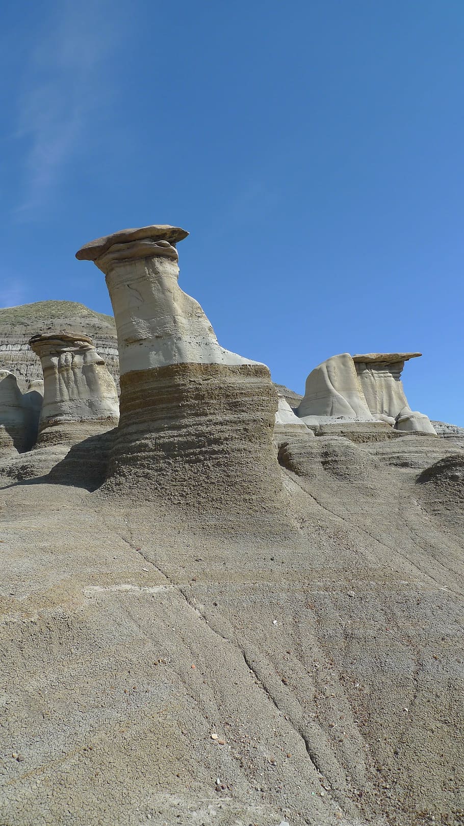 alberta, landscape, canada, natural, sky, nature, rock formation HD wallpaper