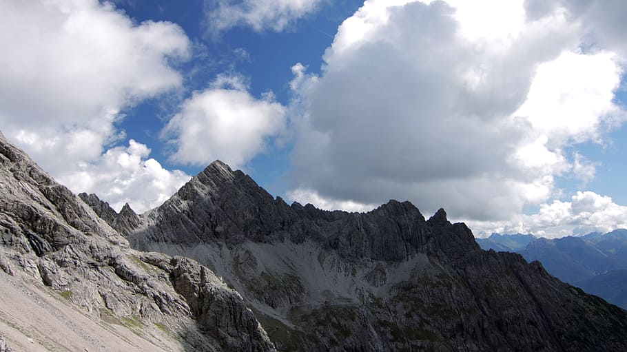 mountains, summit, alpine, panorama, nature, highest peak, rock HD wallpaper