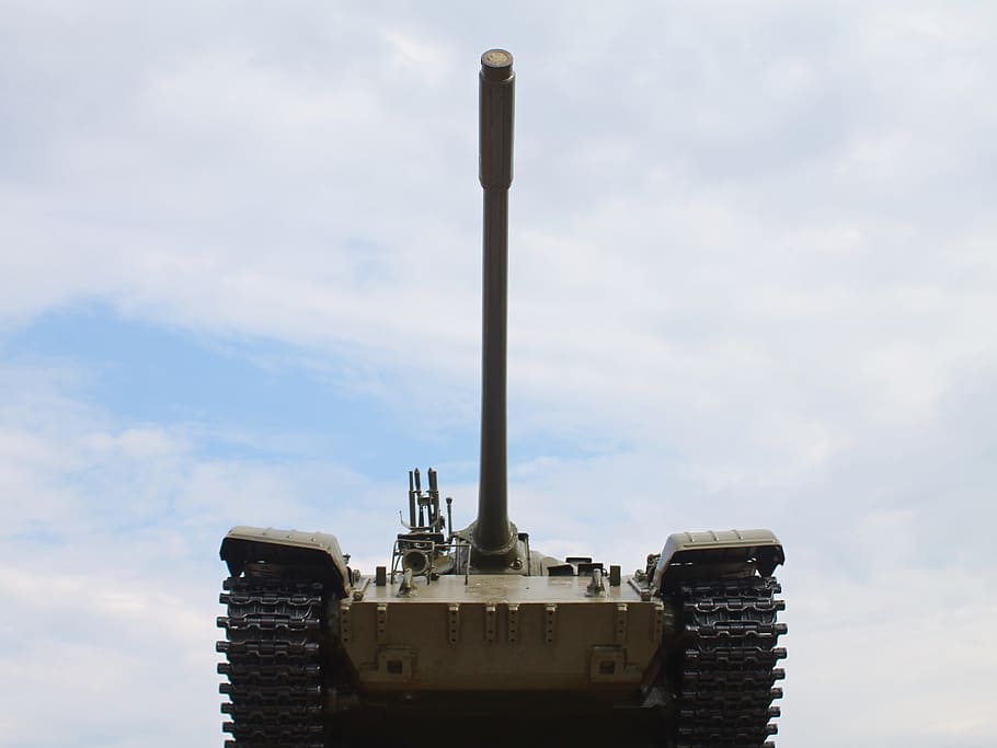 tank, cannon, armor, muzzle, weapons, sky, cloud - sky, industry HD wallpaper
