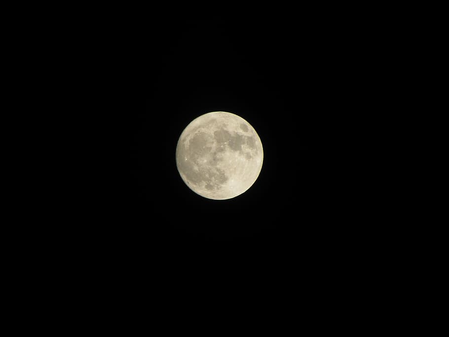 moon, full moon, night, space, sky, dark, astronomy, lunar HD wallpaper