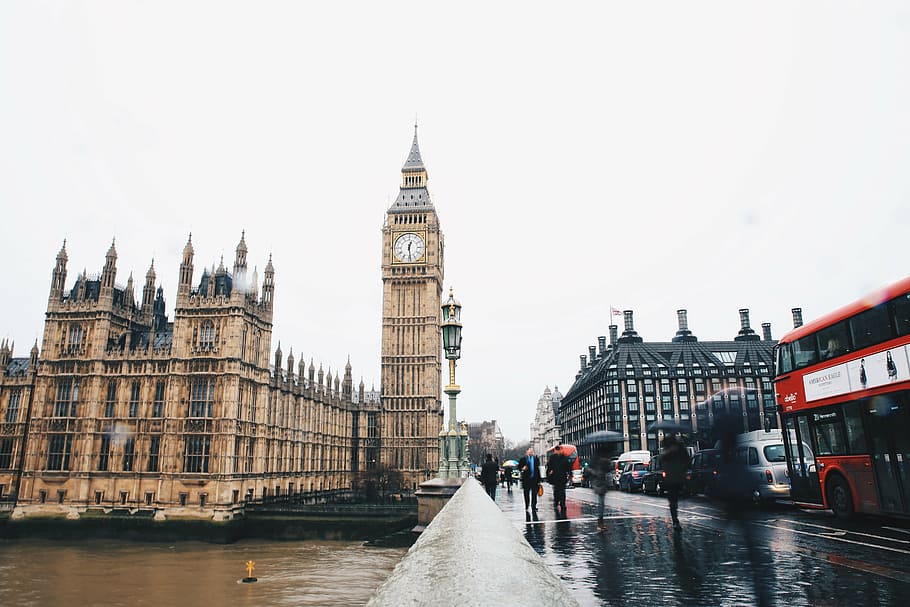 Big Ben, architecture, building, infrastructure, blue, sky HD wallpaper