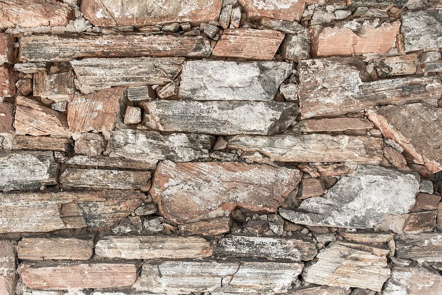 Wall, Rock, Stone, Pattern, Old, Texture, architecture, stone material HD wallpaper