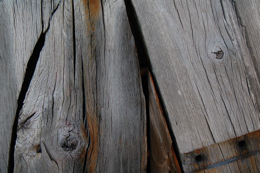 gray wooden board, closeup photography of grey wood plank, rustic HD wallpaper