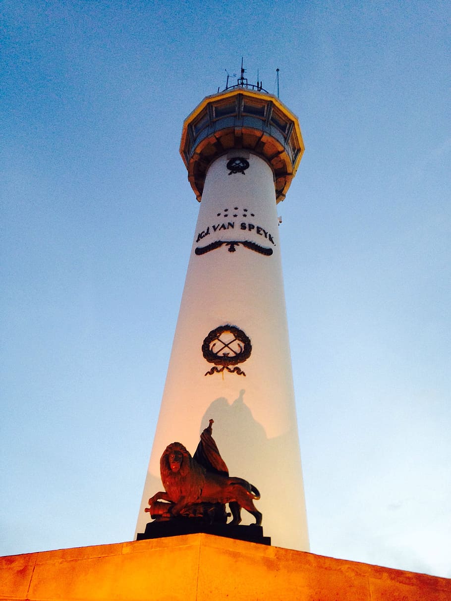 lighthouse, illuminated, idyllic, mood, building, tower, places of interest HD wallpaper